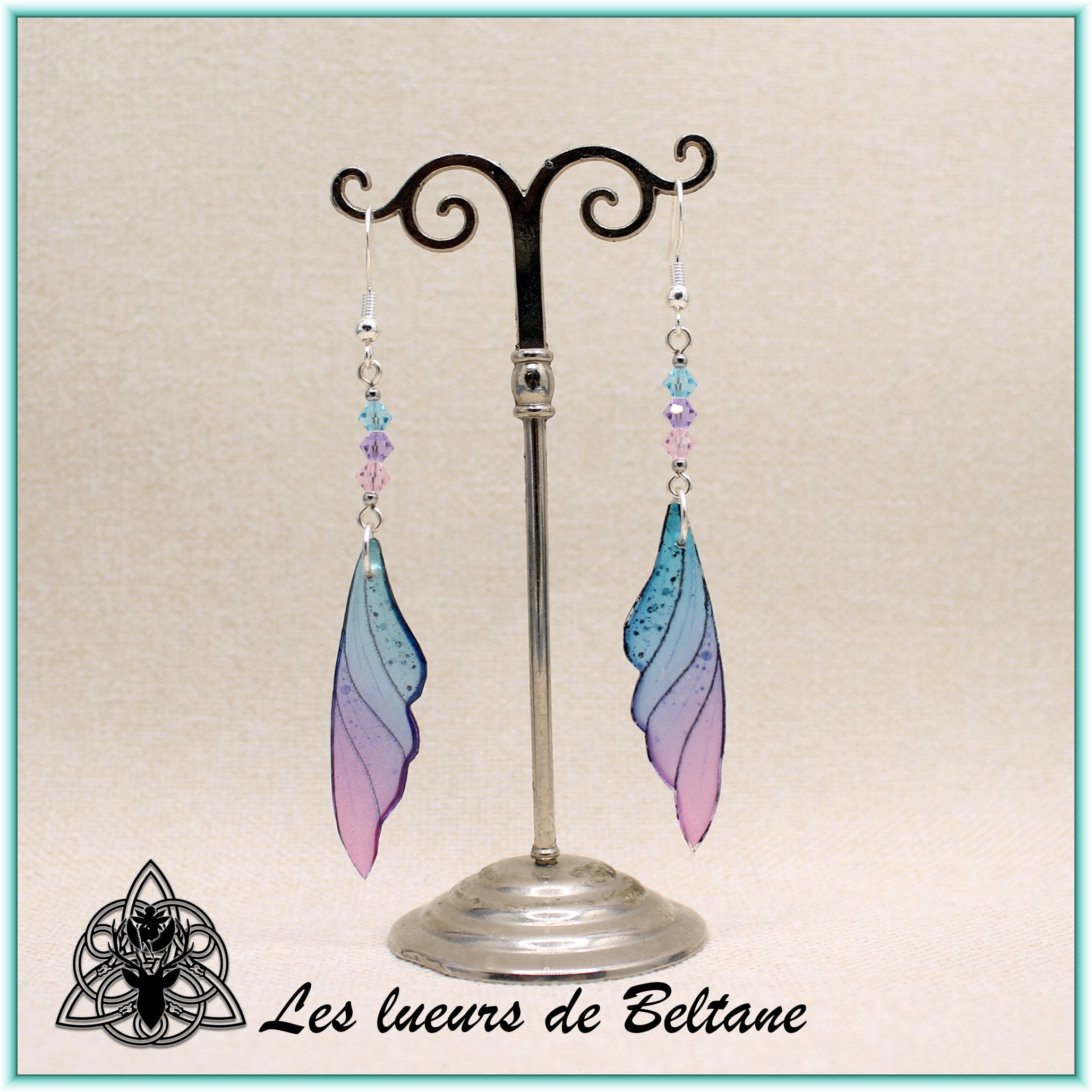 Boucles d'oreilles ailes de fée Eilidh