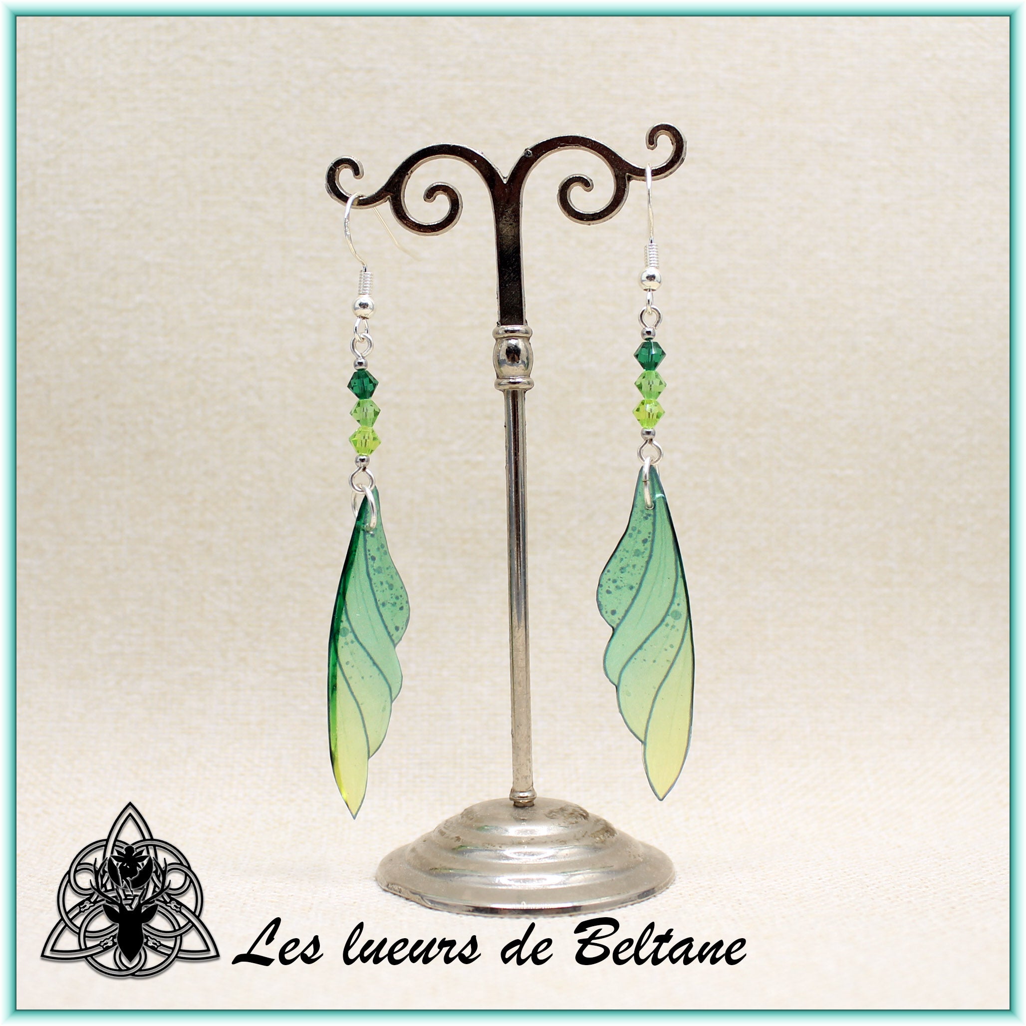 Boucles d'oreilles ailes de fée Eilidh
