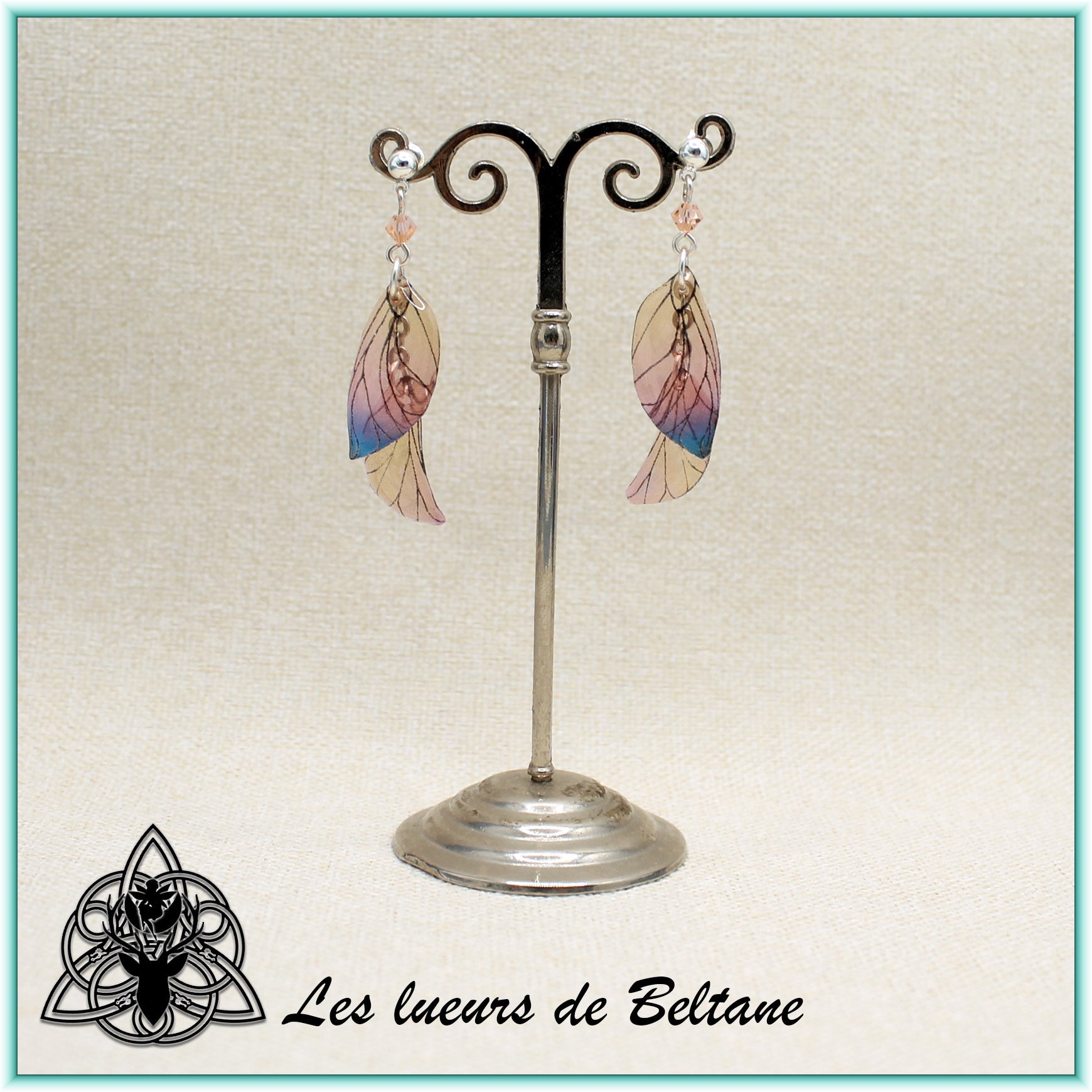 Boucles d'oreilles ailes de fée Aileen