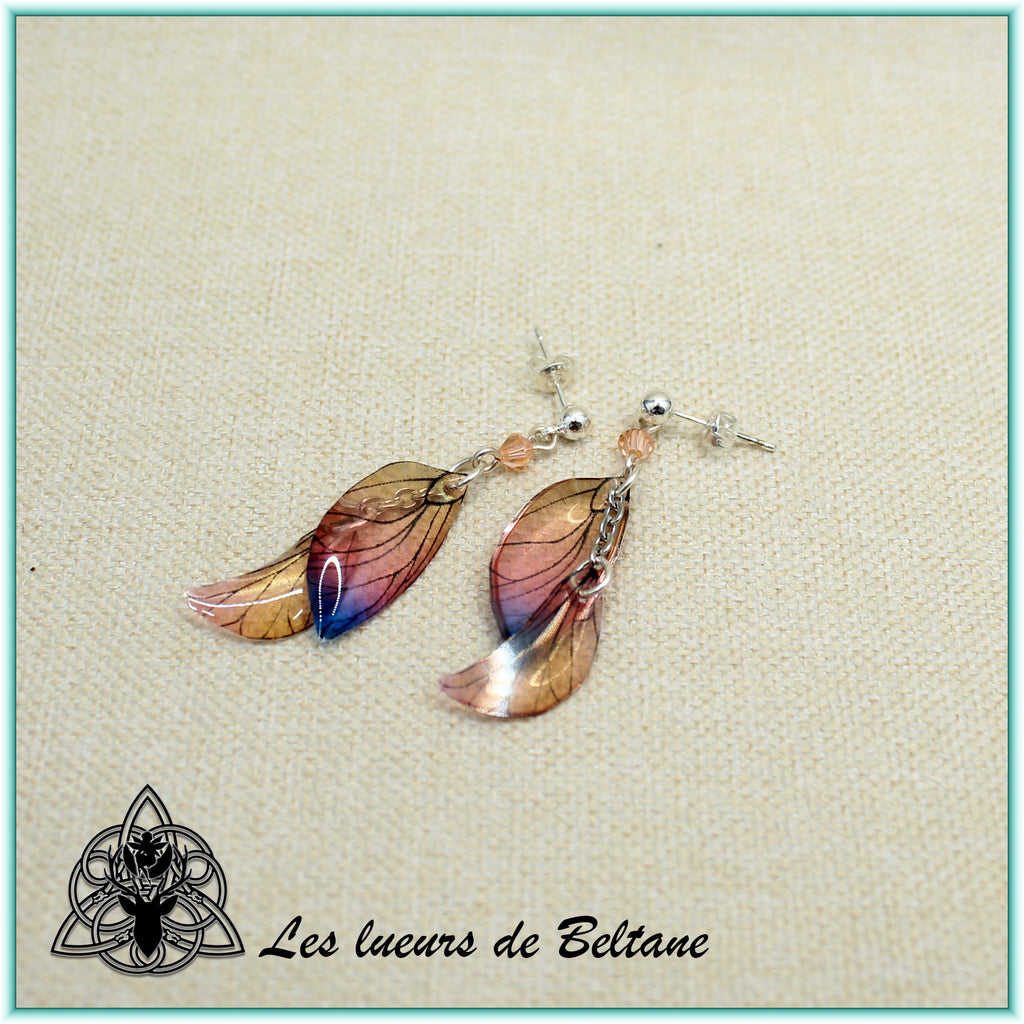 Boucles d'oreilles ailes de fée Aileen