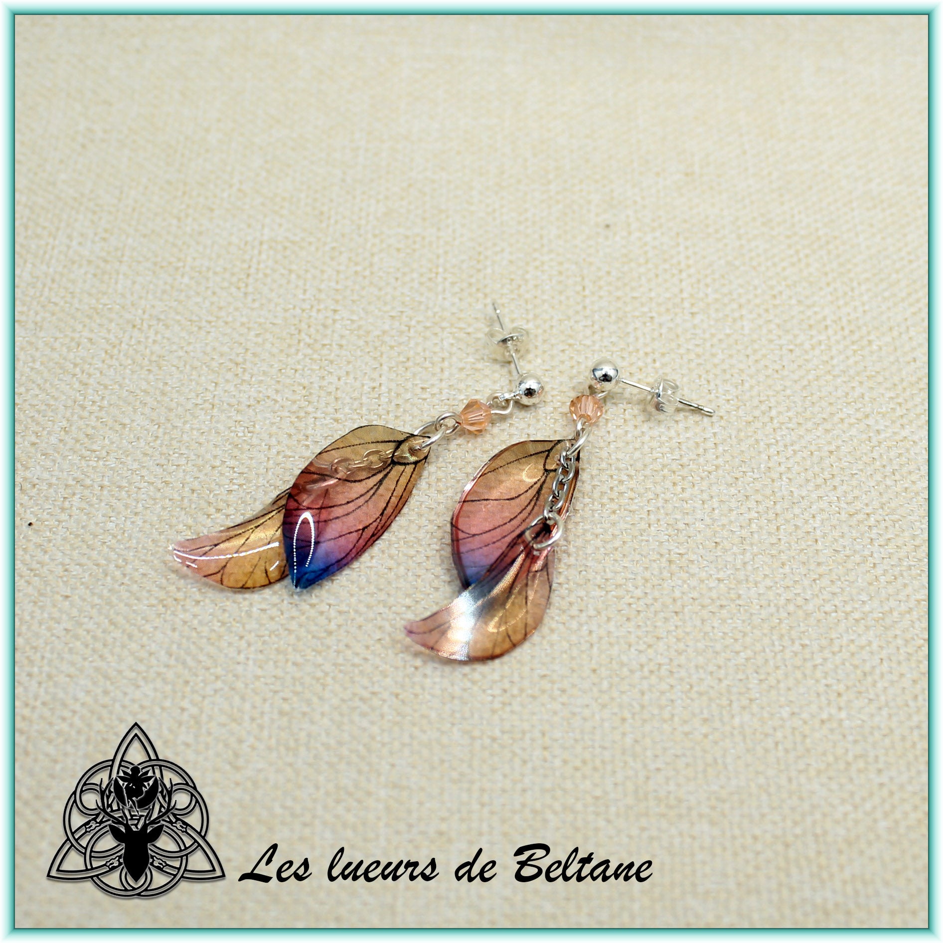 Boucles d'oreilles ailes de fée Aileen