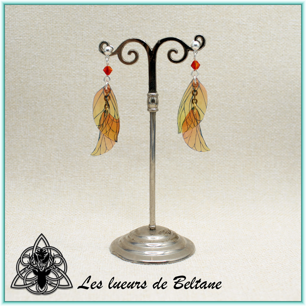 Boucles d'oreilles ailes de fée Aileen