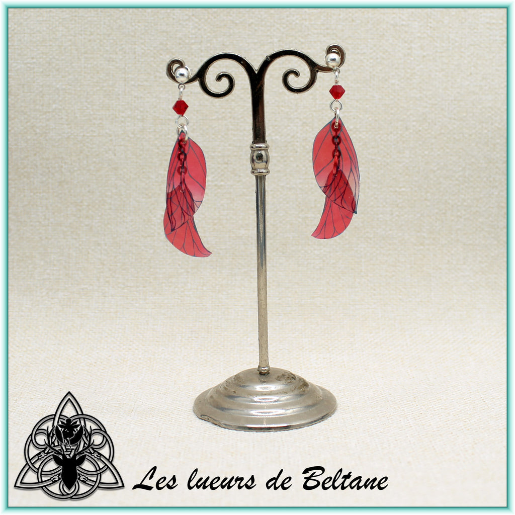 Boucles d'oreilles ailes de fée Aileen