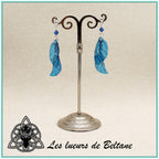 Boucles d'oreilles ailes de fée Aileen (version pailletée)