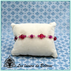 Bracelet Pierre et cristal (17cm)