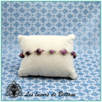 Bracelet Pierre et cristal (17cm)