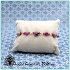 Bracelet Pierre et cristal (17cm)