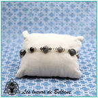 Bracelet Pierre et cristal (17cm)