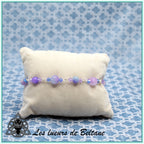 Bracelet Pierre et cristal (17cm)
