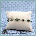 Bracelet Pierre et cristal (17cm)