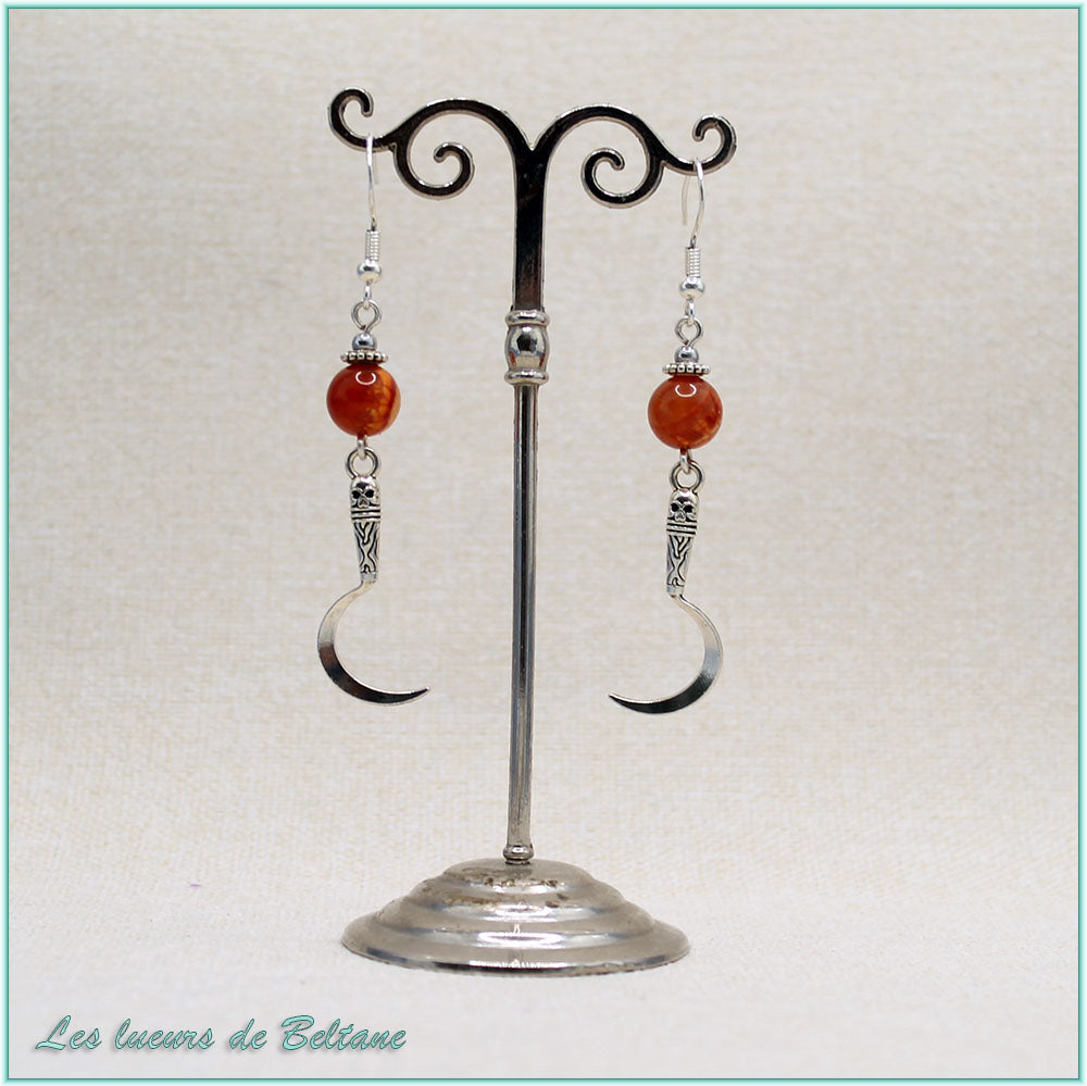 Boucles d'oreilles Ankou