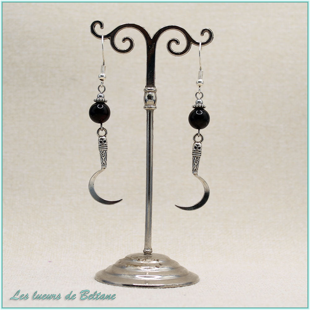 Boucles d'oreilles Ankou
