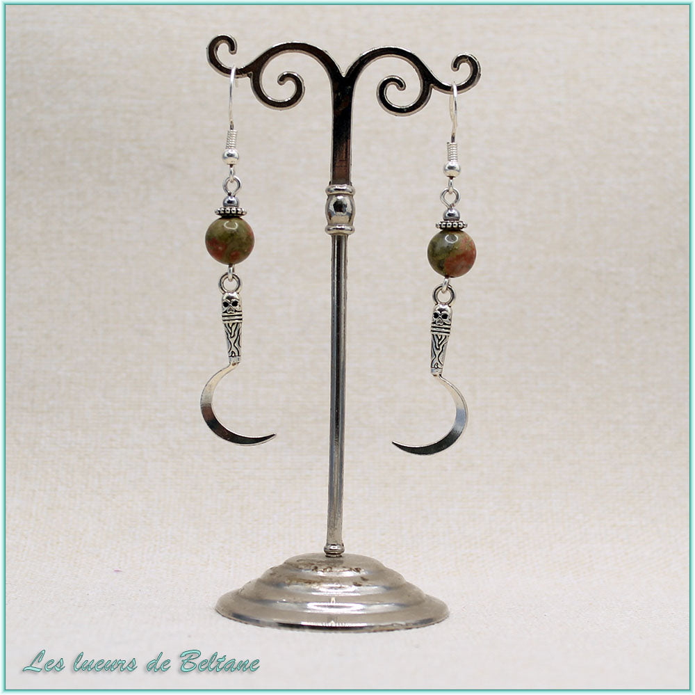 Boucles d'oreilles Ankou