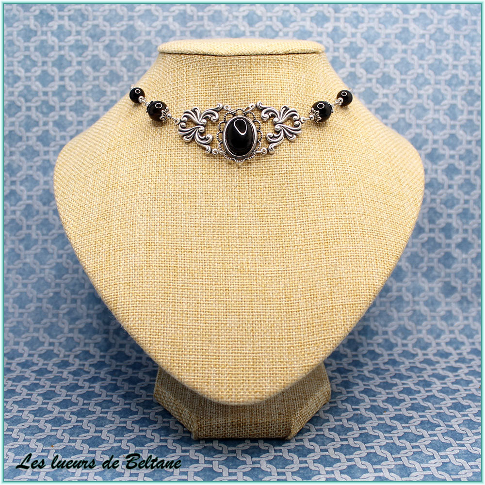 Collier Erell, pierre d'onyx