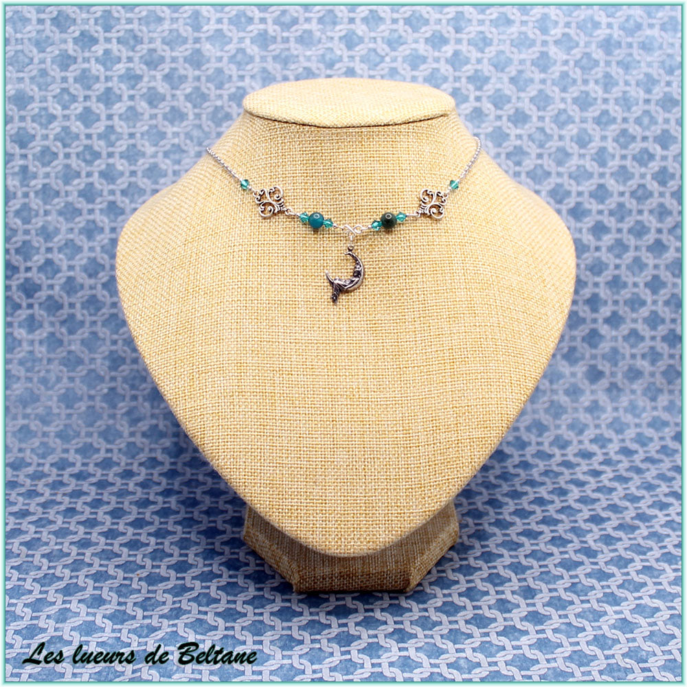 Collier Nolwenn, perles d'apatite