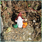 Donn, gnome aux citrouilles fait main, autre vue